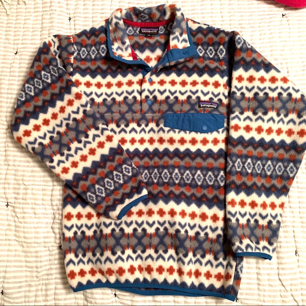 Aztec print Patagonia Synchilla Pullover - XS